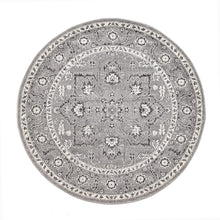 Evoke Stone Grey Transitional Round Rug