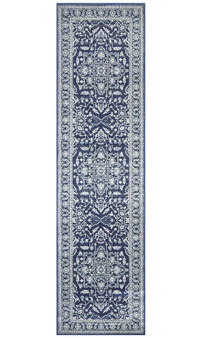 Aurora Release Navy Transitional Runner Rug