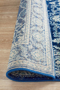 Aurora Release Navy Transitional Runner Rug