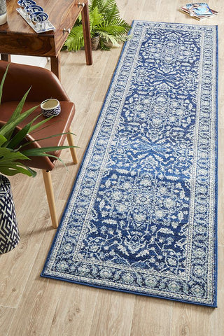 Aurora Release Navy Transitional Runner Rug