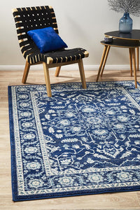 Aurora Release Navy Transitional Rug