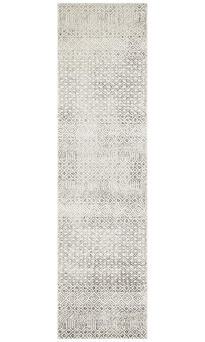 Aurora Diamond Grey Transitional Runner Rug