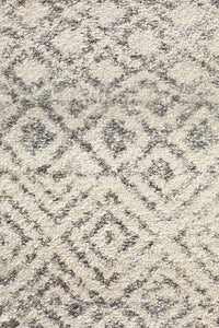 Aurora Diamond Grey Transitional Runner Rug