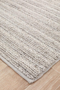 Sahara Hand Woven Silver Rug