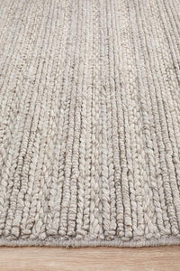 Sahara Hand Woven Silver Rug