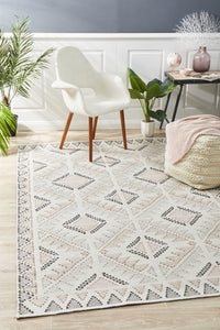 Tulum White Peach Rug