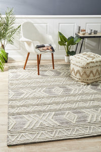 Tulum Woven Tribal Natural Rug