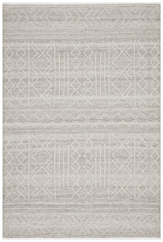 Tulum Stitch Woven Natural Rug
