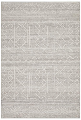 Tulum Stitch Woven Natural Rug