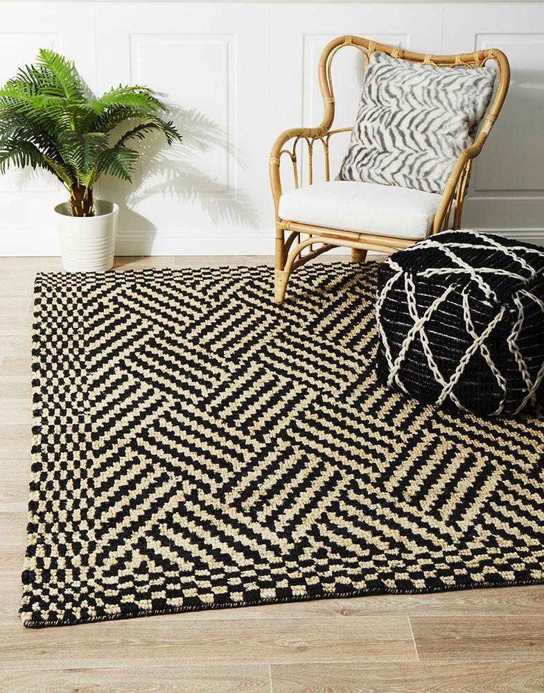 Kenya Kimi Hand Woven Tribal Jute Rug