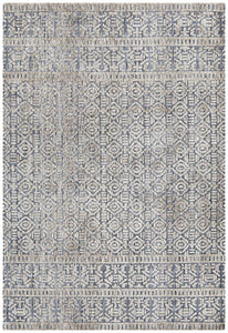 Roma Miriam Navy Grey Rug