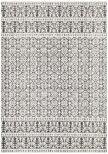 Roma Adonis Ivory Black Rug