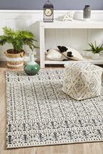 Roma Adonis Ivory Black Rug