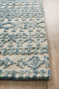 Roma Scarlett Blue Green Rug