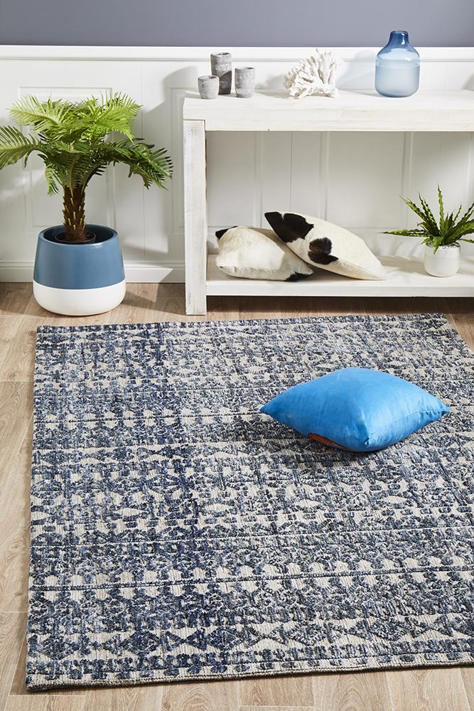 Roma Tara Navy Grey Rug – Pretty Little Rugs