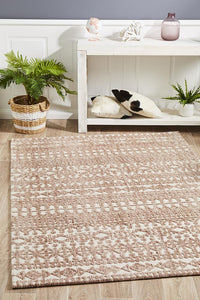 Roma Becca Peach Ivory Rug