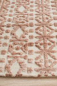 Roma Becca Peach Ivory Rug