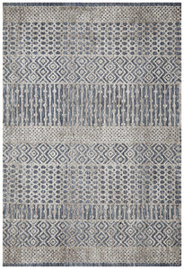 Roma Corey Navy Grey Rug