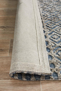 Roma Corey Navy Grey Rug