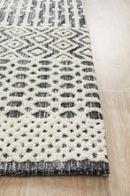 Roma Emma Ivory Black Rug