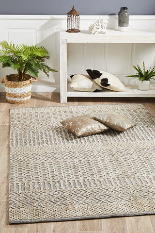 Roma Sylvia Natural Grey Rug