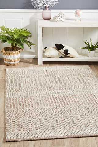 Roma Marlyn Peach Ivory Rug