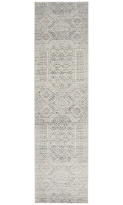 Mirage Zelda Silver Grey Runner Rug