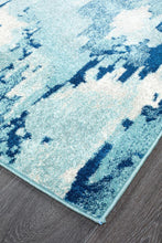 Mirage Lesley Whimsical Blue Runner Rug