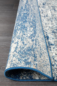 Mirage Casandra Dunescape Modern Blue Grey Runner Rug