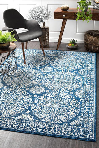 Mirage Gwyneth Stunning Transitional Navy Rug