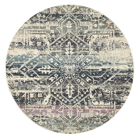 Museum Layton Blue Round Rug