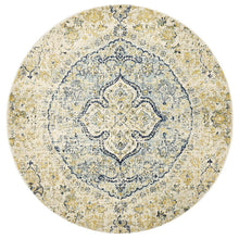 Museum Tyler Sky Blue Round Rug