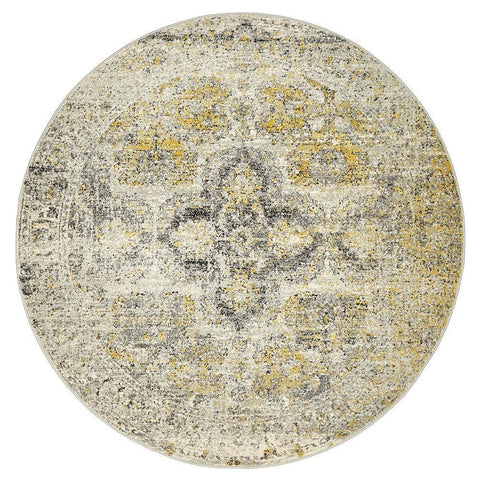 Museum Wesley Silver Round Rug