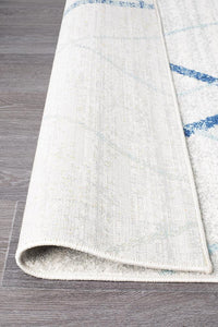 Oasis Noah White Blue Contemporary Rug