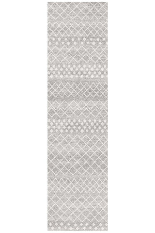 Oasis Selma Silver Tribal Runner Rug