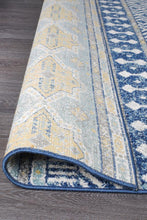 Oasis Sabrina Navy Tribal Runner Rug