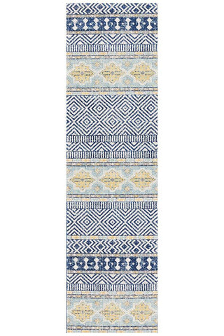 Oasis Sabrina Navy Tribal Runner Rug