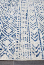 Oasis Ismail White Blue Rustic Rug