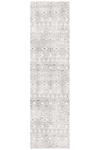 Oasis Ismail White Grey Rustic Rug