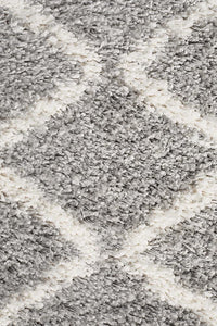 Savanna Zig Zag Silver Runner Rug