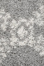 Savanna Diamond Fringe Silver Rug