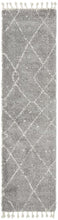 Savanna Diamond Silver Runner Rug