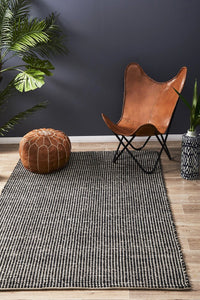 Scandi North Black Rug