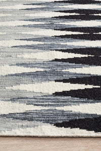 Casablanca Frida Gradient Black Grey White Rug