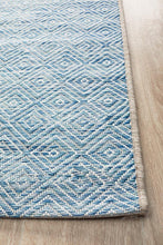 Paris Indoor Outdoor Blue Runner Rug