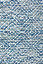 Paris Indoor Outdoor Blue Runner Rug