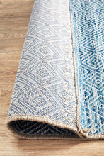 Paris Indoor Outdoor Blue Runner Rug