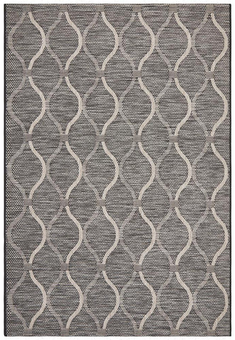 Paris Indoor Outdoor Black Rug