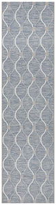 Paris Indoor Outdoor Blue Runner Rug
