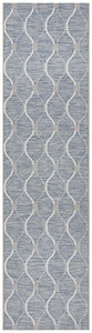 Paris Indoor Outdoor Blue Runner Rug